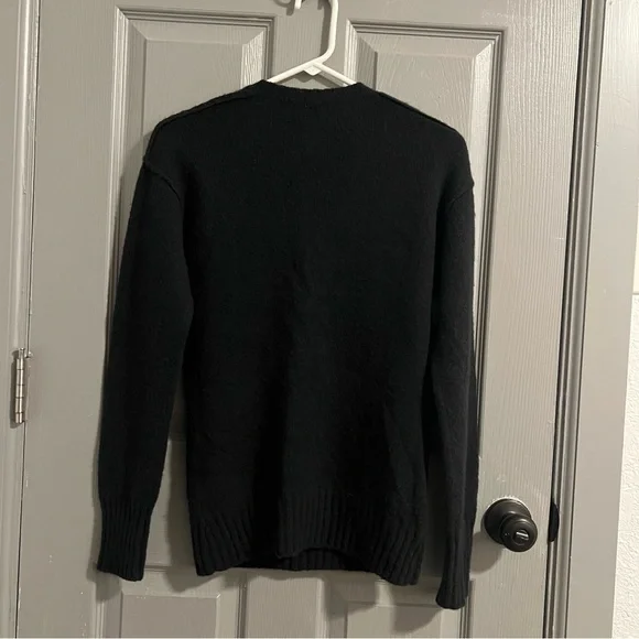 James Perse Soft Black Knit Sweater 100% Cashmere - Picture 5 of 5